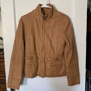 Faux leather jacket